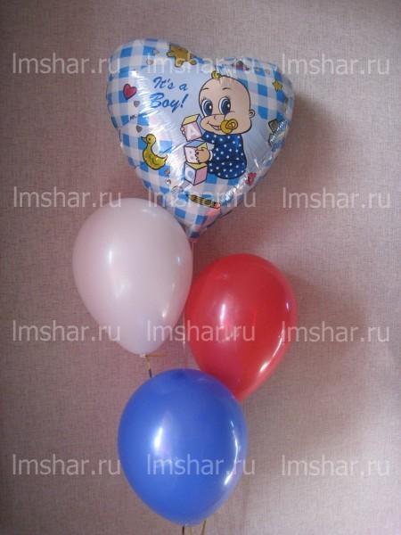 Шары на выписку "№ 3 - 500р +50 р(подставка)" Шары на выписку "№ 3 - 500р +50 р(подставка)"