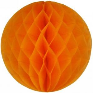 Бумажный шар Оранжевый 20 см