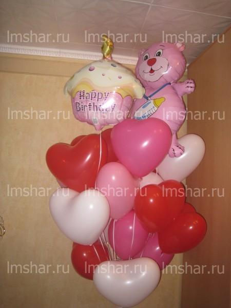 Фонтан Мишка розовый/голубой Фонтан Мишка розовый/голубой