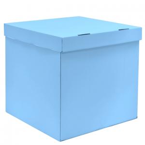 Коробка для воздушных шаров Голубая, 60*60*60 см,