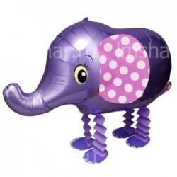 Ходячий шар "Слоник, Фиолетовый"