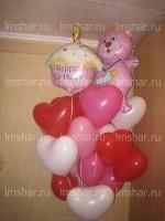 Фонтан Мишка розовый/голубой Фонтан Мишка розовый/голубой